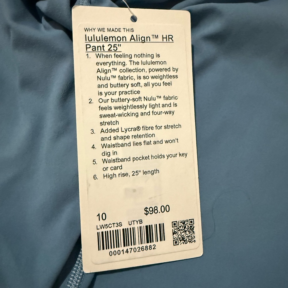 Lululemon Athletica Align HR Pant in Light Blue - Picture 5 of 8